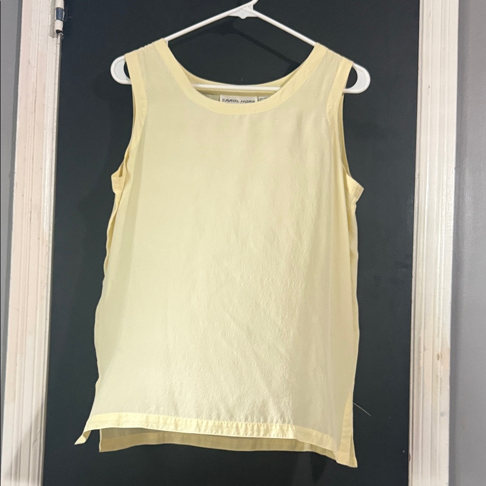 3/$14 Carol Horn Signature 80s Vintage 100% Silk Tank Top Size: L